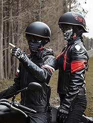 FVCNGP Motorcycle Retro Half Helmet DOT Approved