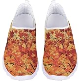 YMPUDXFI Women's Slip on Walking Shoes Mesh Sneakers Halloween Running Shoe
