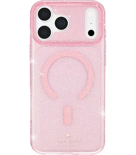 ケイトスペイド iPhone17ProMax ケース ピンク ドット マグセーフ Amazon.com: kate spade new york iPhone 17 Pro Max Silicone Case