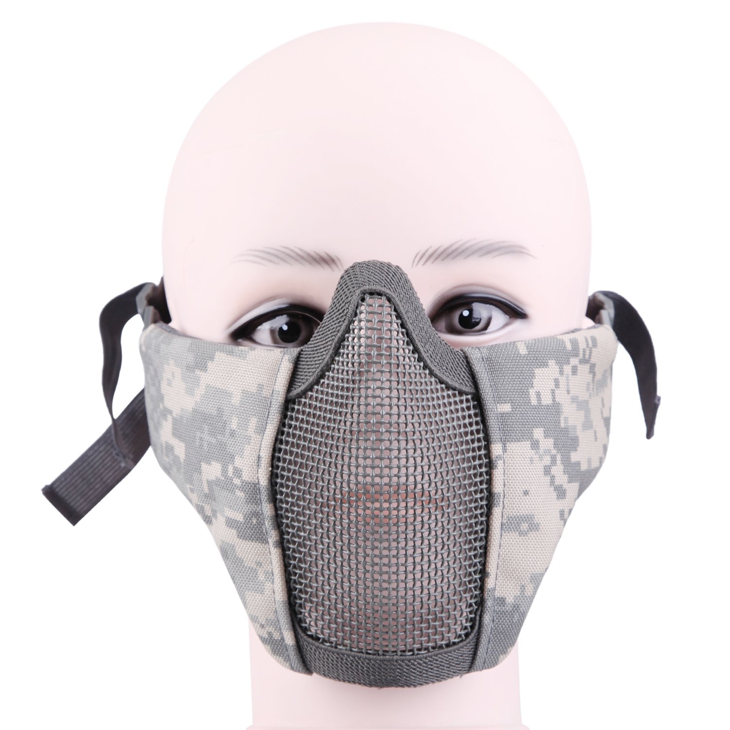 Taktische Gesichtsmaske Maske Jagd Militar Metall Gitter Masken Augenmasken
