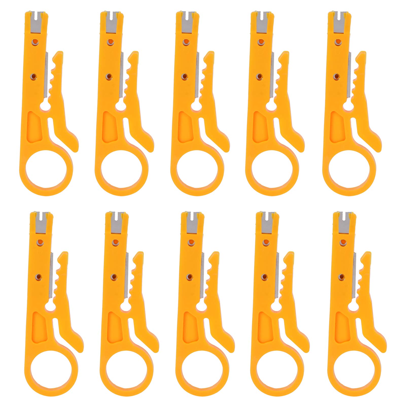 Wire Stripper Set, Network Wire Stripper, 10Pcs for CAT‑5,CAT‑5e and CAT‑6 Data Lines Cables with a Diameter of 5-6.2mm