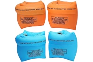 YUNLOVXEE 2-4 Pack Arm Floaties for Kids and Adults, Pool Floats, Inflatable Swim Ring, PVC Floater Sleeves for Toddlers Children 3-5-6-12 Years