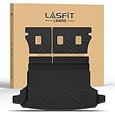 LASFIT Cargo Mat & Backrest Mat for Subaru Forester 2025-2026 (Not Fit Hybrid & Wilderness), All Weather TPE Custom Fit Easy Clean Trunk Mat for Forester 2025 2026 Car Cagro Liners,Black