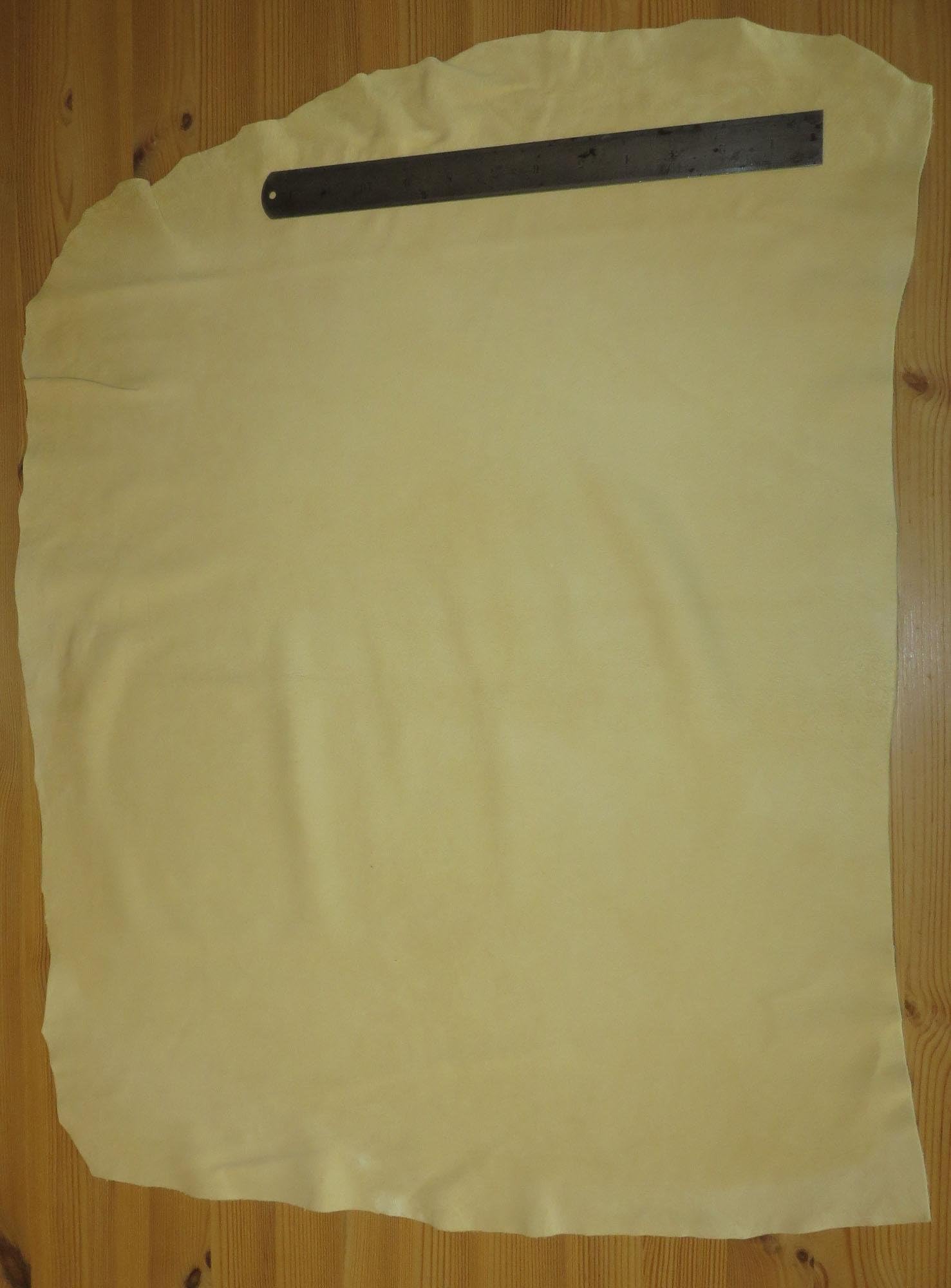 Large chamois leather skin shammy for £9.50 approx 2.5 to 3 sq ft from Balbirnie Leather Co. Scotland