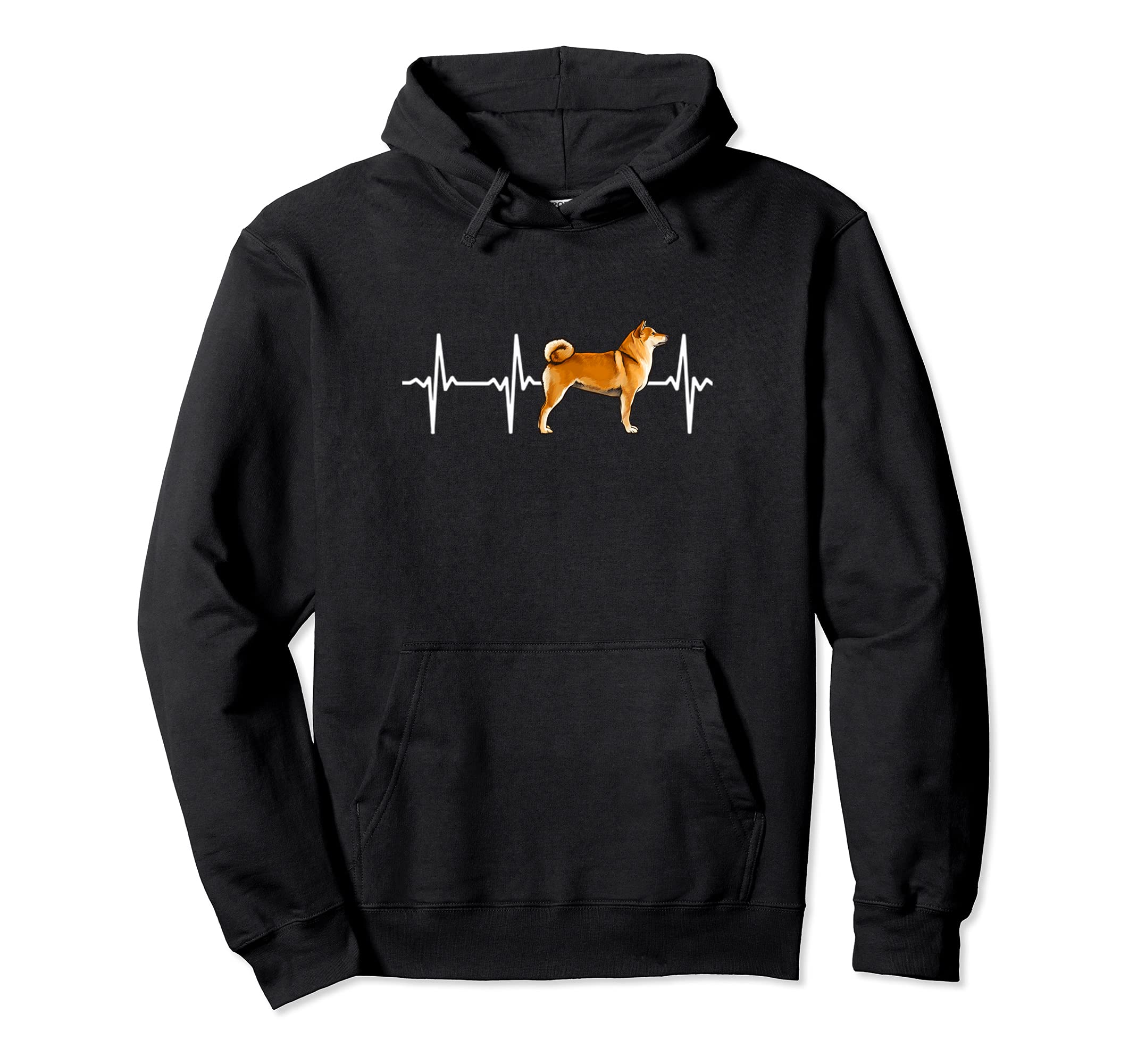 Shiba Inu Heartbeat Love My Dog Pullover Hoodie