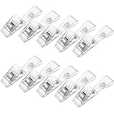 10 Pcs Plastic Garden Flag Clips Adjustable Anti-Wind Garden Flag Clips Rubber Flag Stoppers for Garden Flag Poles Stand, to Keep Flags in Place