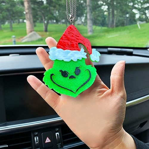 Rifanda Christmas Grinch Car Freshie Silicone Mold, Aroma Beads for  Freshies, Supplies Starter Kit, White