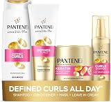 Pantene Defined Curls Bundle Shampoo 500ml Conditioner 350ml Keratin Mask 300ml