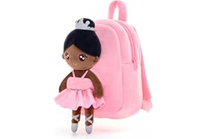 Gloveleya Toddler Backpack Kids Backpack with soft ballerina baby doll Age 2+