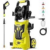DEKOPRO Electric Pressure Washer: 4500PSI 2.8GPM Max Power Washer High Pressure Washer Hose for Cars Patios Fences Decks and 