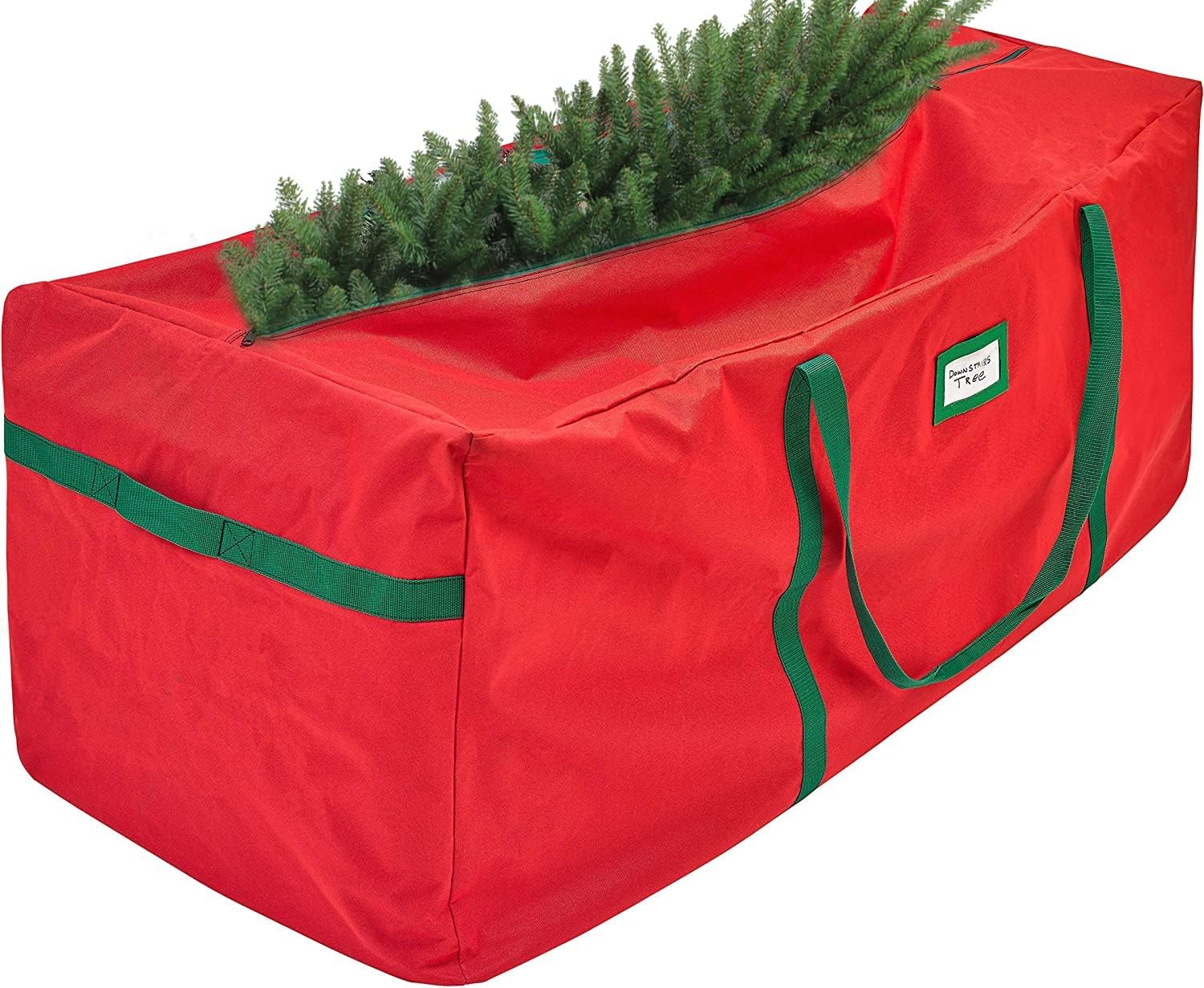 Holiday Décor Storage - HOLDN’ STORAGE Christmas Tree Bag Heavy Duty 600D Oxford - Christmas Tree Bags Storage Fits Up To 9Ft, Waterproof Storage Bags with Reinforced Handles & Zipper.