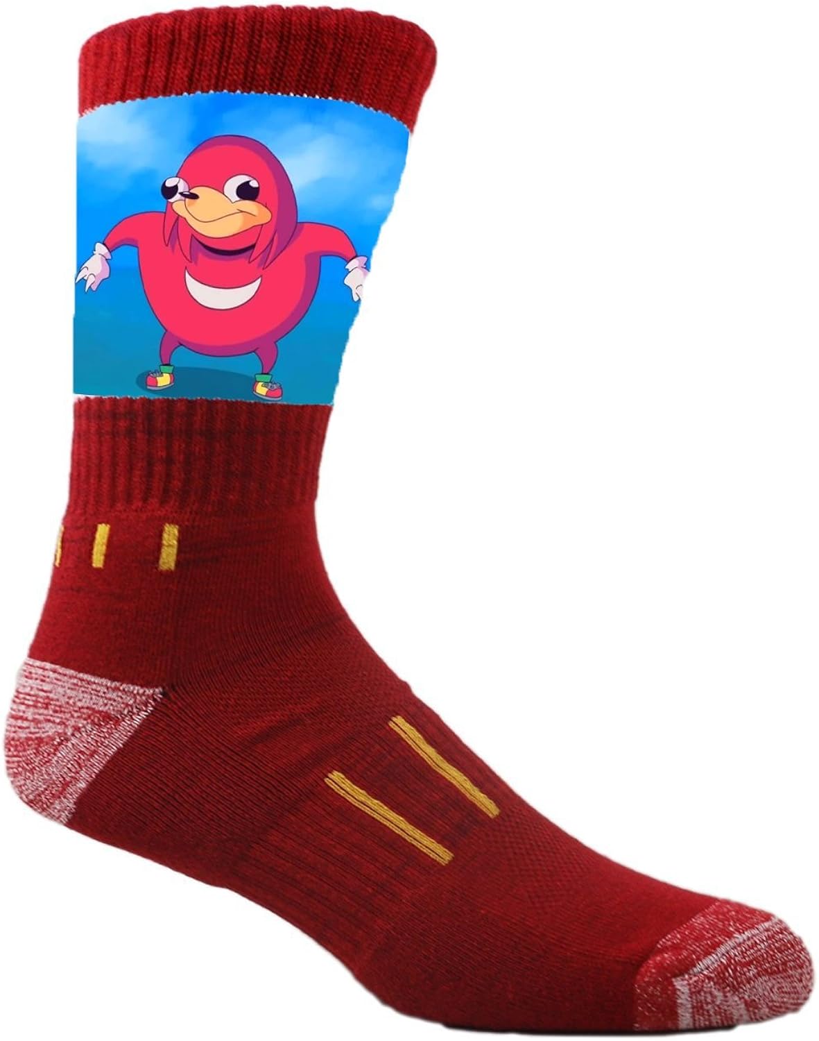 Amazon Com Dank Meme Socks Ugandan Warrior Red Dye Sublimated