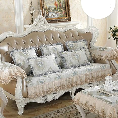 Amazon Com Over Pk Vintage Lace Suede Couch Cover European Style