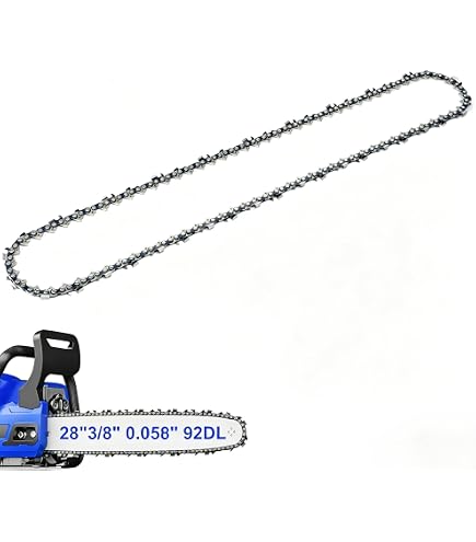 Amazon.com: 8TEN Full Chisel Chainsaw Chain 28 Inch .058 3/8 92DL