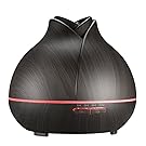 400ml Difusor de Aroma de VicTsing, Humidificador Ultrasónica Aromaterapia, difusor de Aceites esenciales, Auto-Apaga, 7-Color LED, Ajuste de Tiempo Fijo y Ajuste de Vapor fuerte y débil