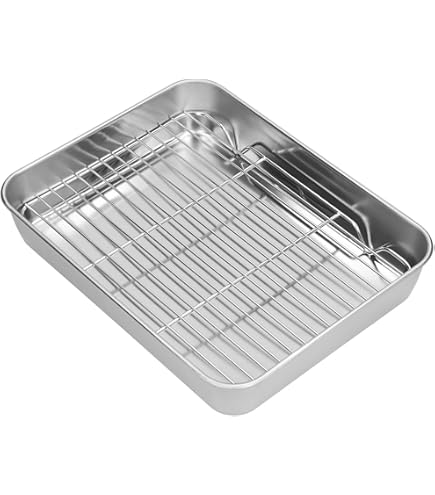 Salter Megastone Roasting Pan 36cm - Carbon Steel, PFOA-Free Non-Stick, Oven Safe To 220°C, For Meat & Veggies
