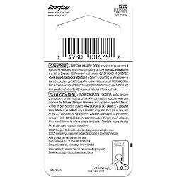 Energizer 1220 Lithium Coin Battery, 1 Pack