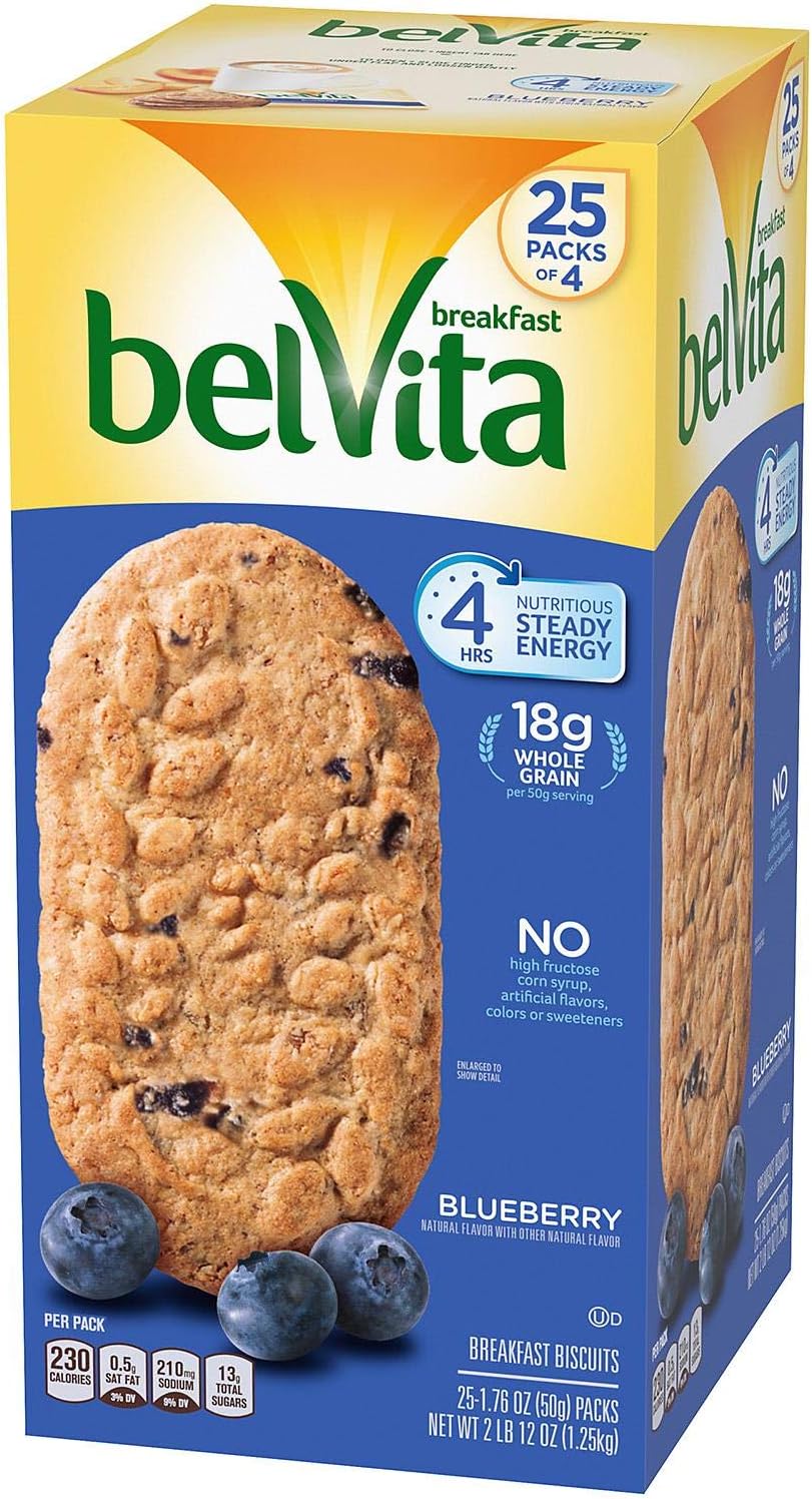 Belvita Blueberry Breakfast Biscuits 25 packs