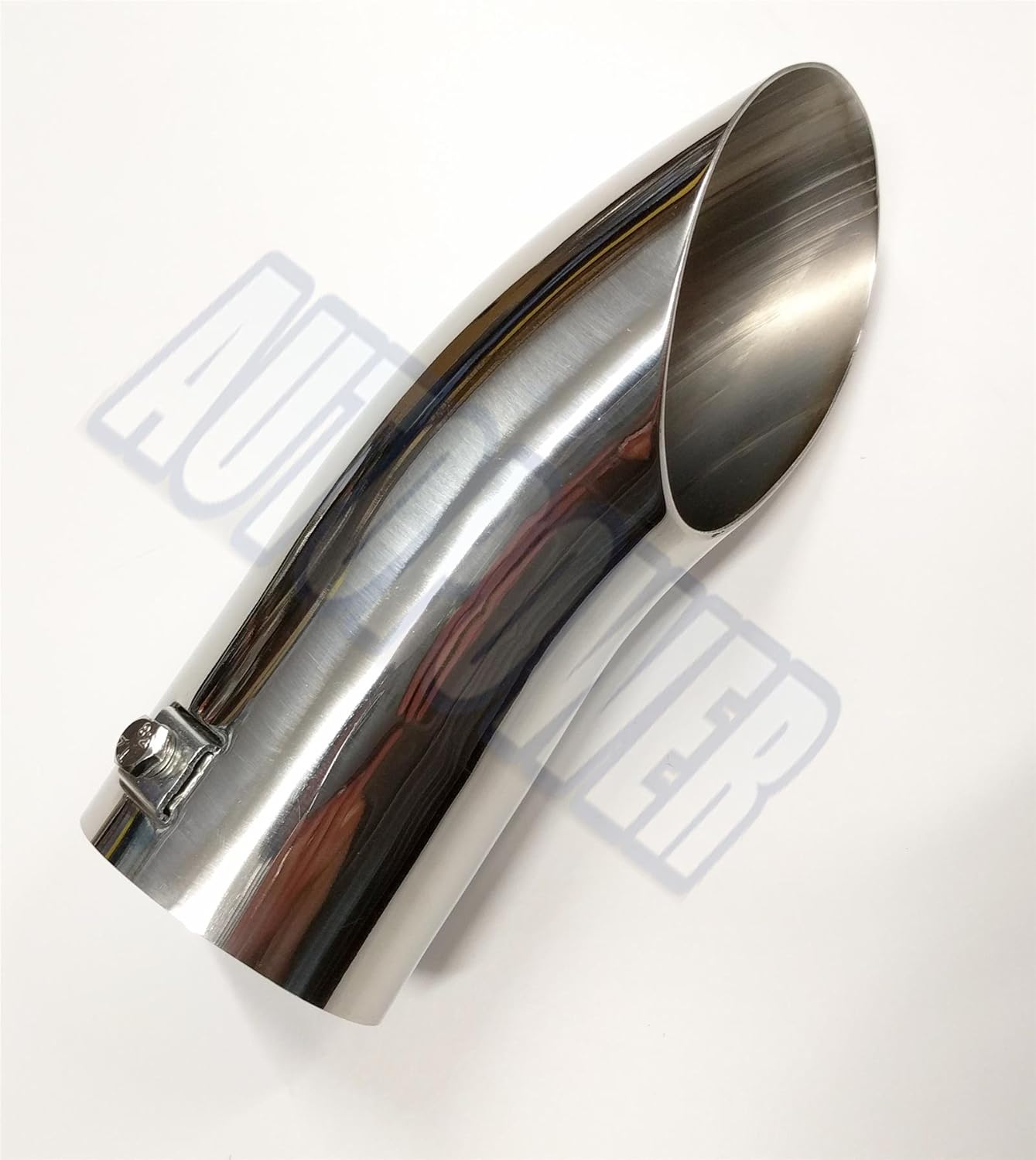Stainless Steel Quality Curved Exhaust Shiny Tail Pipe Trim Tip End