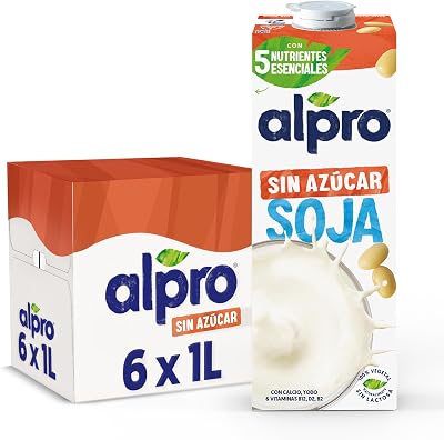 Alpro bebida vegetal de soja sem açúcar 6x1l