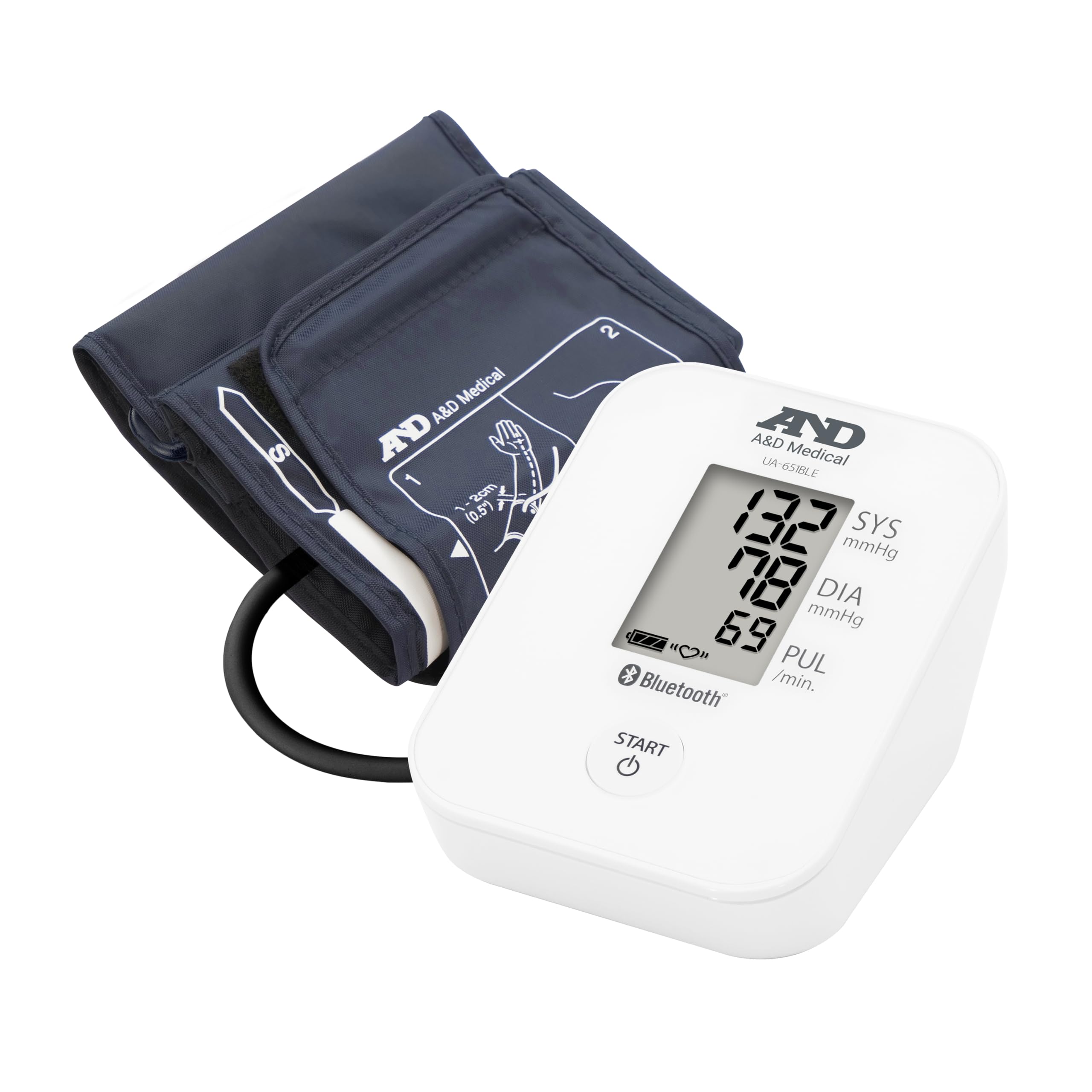 A&D Medical UA-651BLE Connected Blood Pressure Monitor with AFib Screening