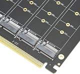 Annadue 4 Port M.2 NVMe SSD to PCIe X16 Expansion Card Adapter view 6