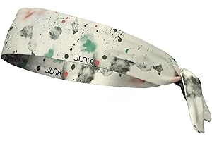 JUNK Brands Flex Tie Headband - Moisture-Wicking, Performance Fabric, Non-Slip, Sports Sweatband for Men & Women - One Size -