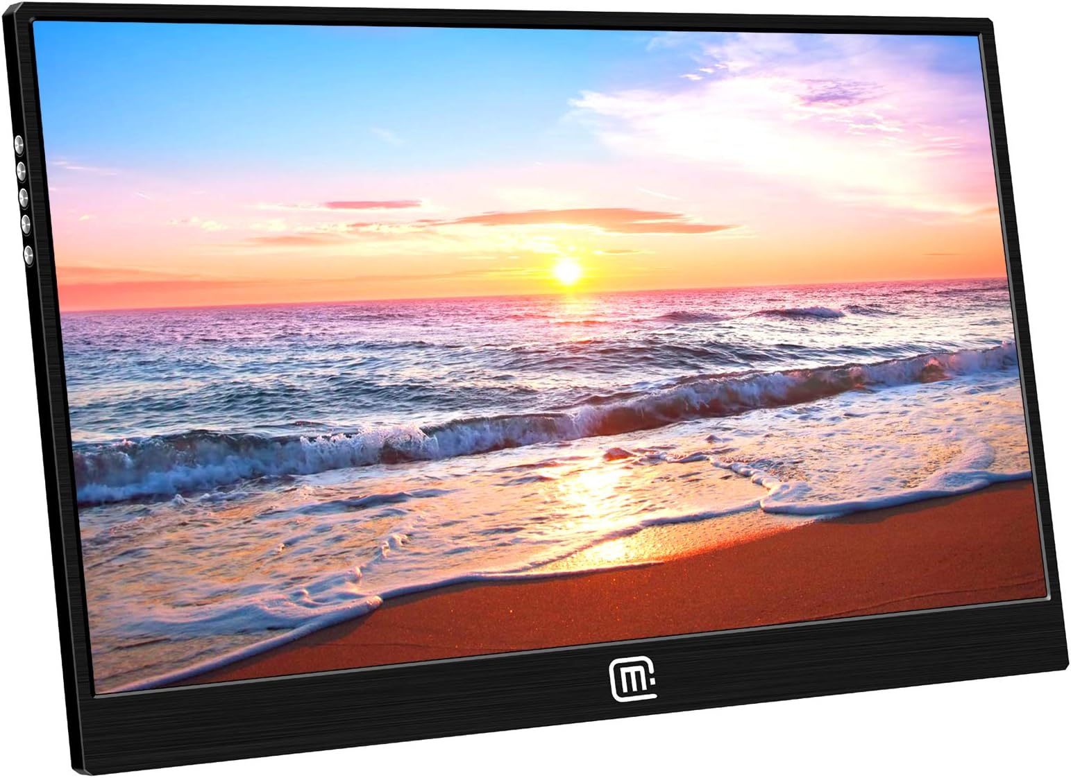 15.6" Full Hd 1920x1080 IPS USB Portable Multi-Touch Monitor，Narrow Bezel&Silm with Hdmi, USB C 3.1 Video Inputs for Laptop Build-in Speakers,HDR，Compatible with Laptop Raspberry Pi Mini PC PS4 Xbox