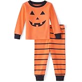The Children's Place Baby Toddler, Halloween Pajamas, Cotton, Pumpkin 2 Piece, 5T