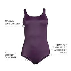 Lands' End Womens Chlorine Resistant Tugless Tank