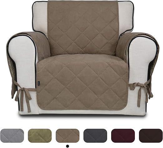 Amazon Com Easy Going Micro Suede Sofa Slipcover Chair Cover