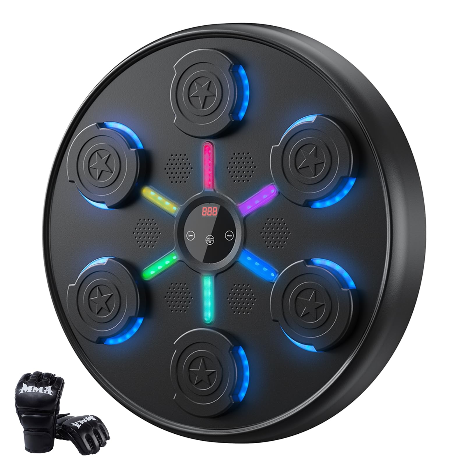 Photo 1 of 2025 New Music Boxing Machine with Boxing Gloves, Wall-Mounted, Upgraded Large Smart Bluetooth Music Boxing Target Workout Equipment for Home, Suitable for Kids and Adults?19.29''x19.29''x2.17''?