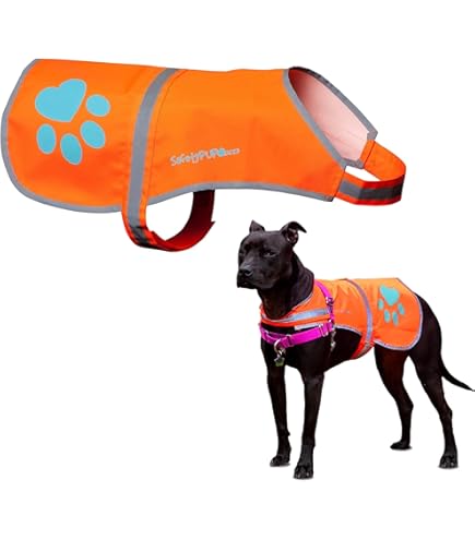 v*e様 L.G.B. BEWARE OF THE DOG ロングスリーブ Amazon.com: Reflective Dog Vest, Hi Vis Safety Gear for Low-Light