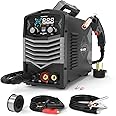 Sunstac MIG Welder, 140A 110V Flux Core/Lift TIG/Stick 3 in 1 MIG Welding Machine, Gasless MIG with IGBT Inverter Synergic Control, Digital Screen Display and Over Loading Protection Beginner Friendly