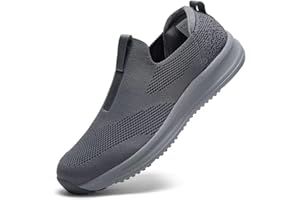 WREZATRO Men's Running Shoes Casual Slip on Walking Tennis Gym Sneakers Lightweight Breathable Mesh Workout Sports Soft Sole