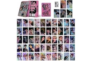 SHAOKUN 55PCS StrayKids 2024 New Album Photocard,StrayKids New Album Lomo Cards Greeting Cards Gift for Fan Collection (Pink)