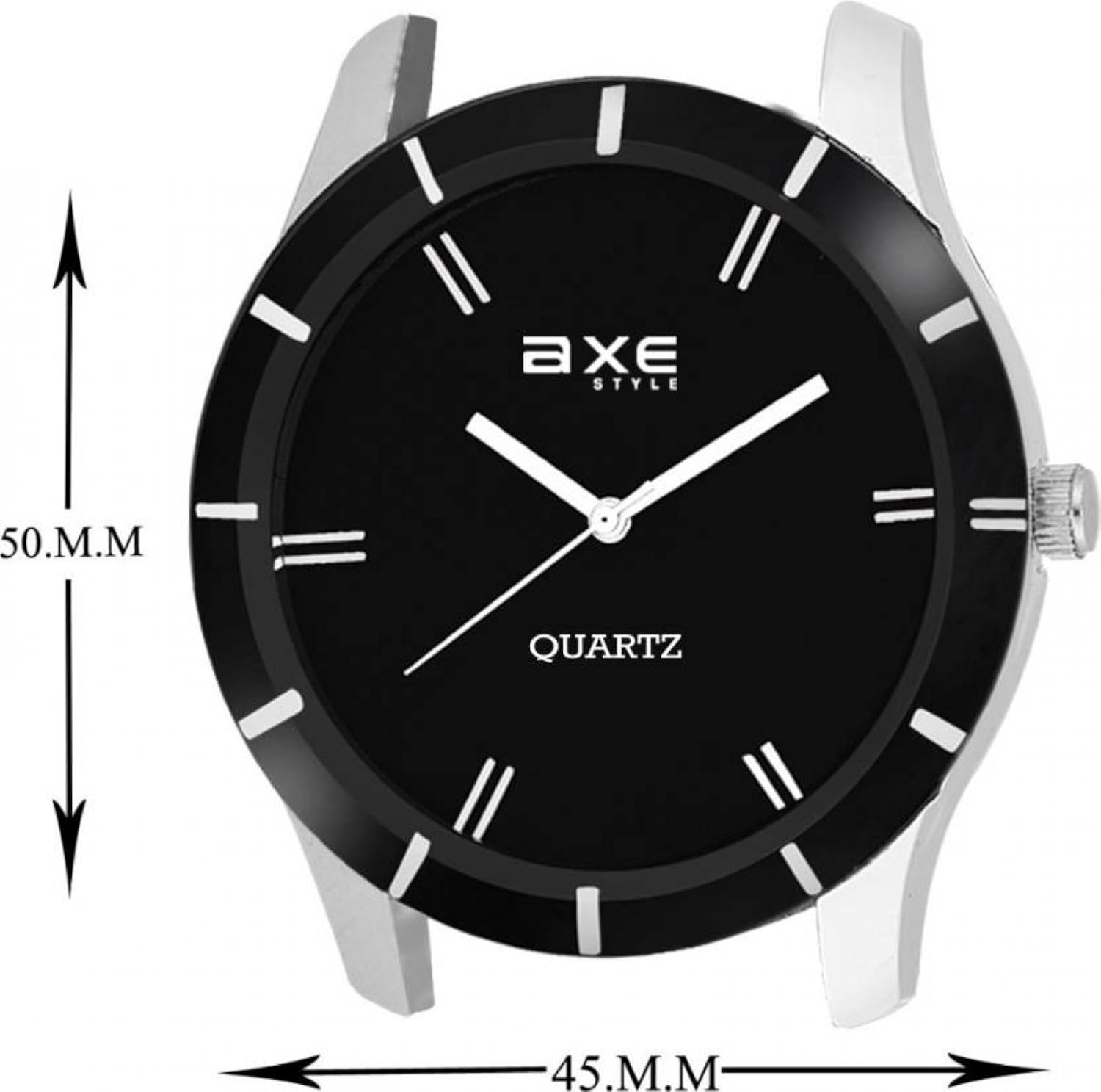 axe style analog black dial watch for men- x1116sl01