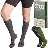 Compression Socks (20-30 mmHg Support) for Men & Women - Best Graduated Compression Stockings for Travel, Athletes, & Nurses