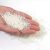 Chuyau 4000pcs Creamy White 3mm Pearl Beads with Hole Round Pearls for Crafting Loose Pearl Beads for Jewelry Making Fake Pearls Bead for Bracelets Necklaces Earrings Key Chains Accessories DIY