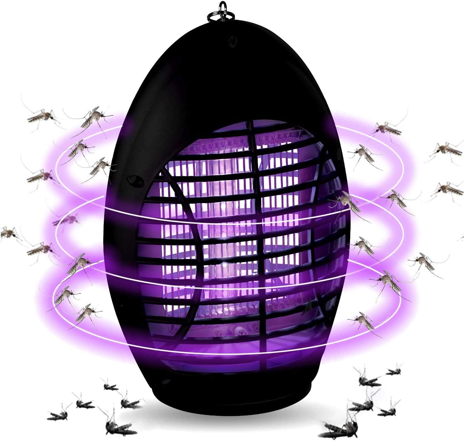 Innoo Tech Mosquito Killer Lamp, No Radiation/Non-Toxic/Kids Safe/Ultra-quiet Ultraviolet Light Electric UV Insect Trap for Indoor & Outdoor (UK Plug, Black)