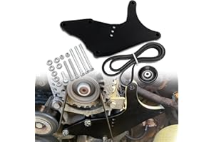 ANWENCHAPEY LS Dual Alternator Bracket Kit Compatible with Chevy Tahoe Suburban Silverado, GMC Yukon, Cadillac Escalade, Hummer H2 1999-2013 4.8L 5.3L 6.0L 6.2L V8 Vortec Engine (Black)