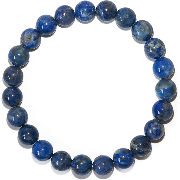 Amazon.com: Forziani 10mm Lapis Lazuli Beaded Bracelet for Men