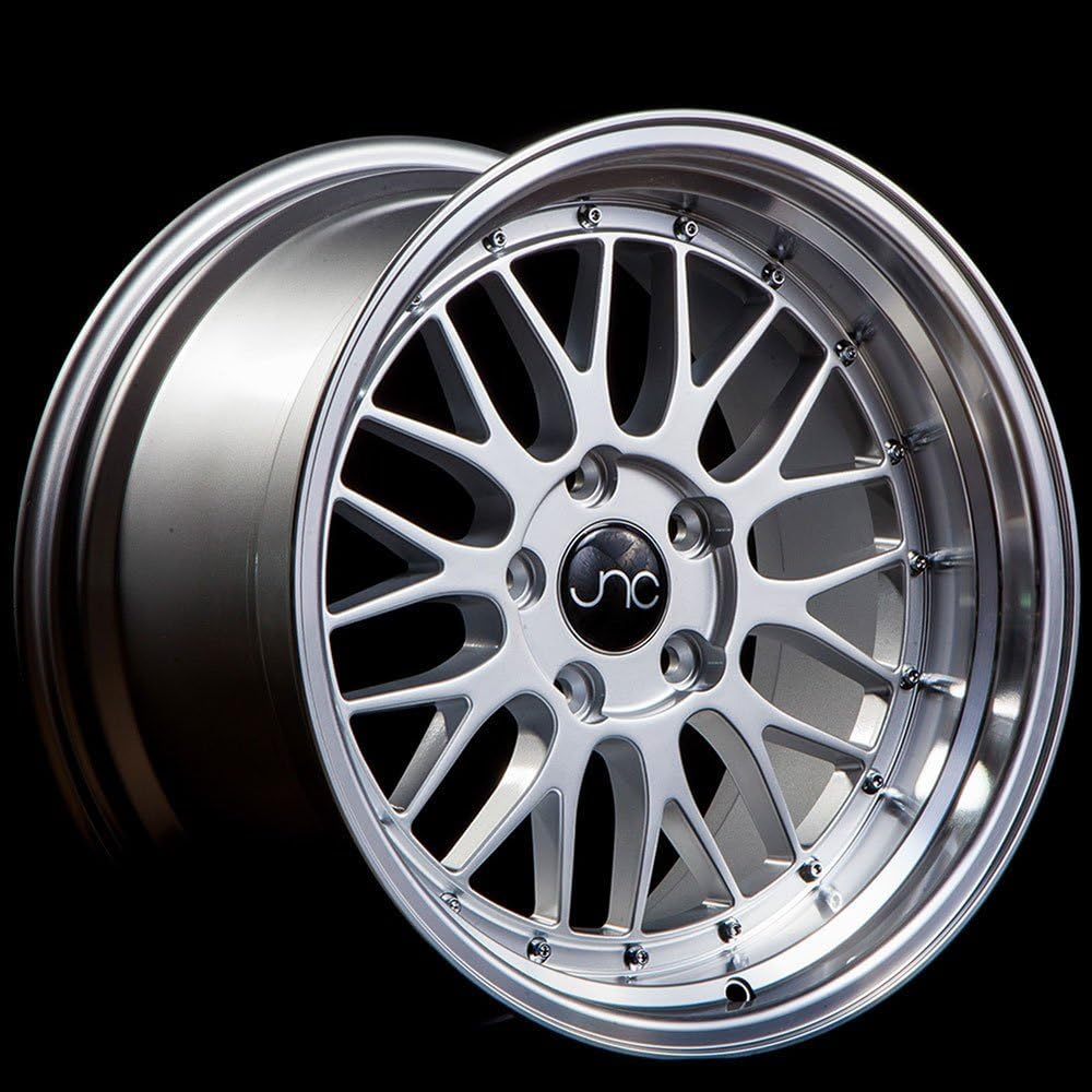 JNC Wheels - 18" JNC005 Silver Machine Lip Rim - 5x114.3-18x9 inch (1 Single Wheel Only)