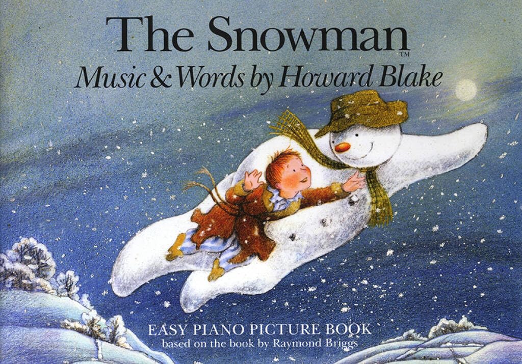 The Snowman | Howard Blake Easy Piano Picture Book | Christmas Piano Sheet Music with Illustrations | Walking in the Air Songbook for Beginners | Holiday Piano Music for Children and Families