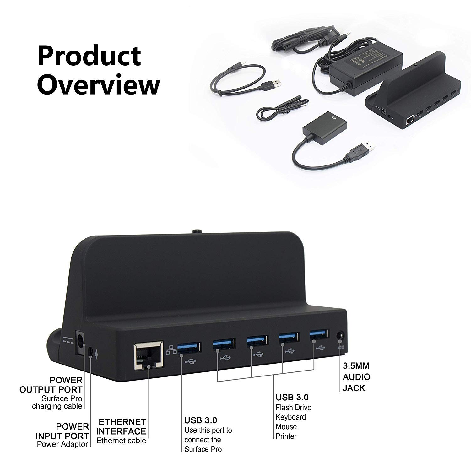 Laptop Accessories Innelo Surface Dock With Hdmi Adaptor For Microsoft Surface Pro Pro 4 And Pro 3 17 Computers Accessories Novalaw Unl Pt