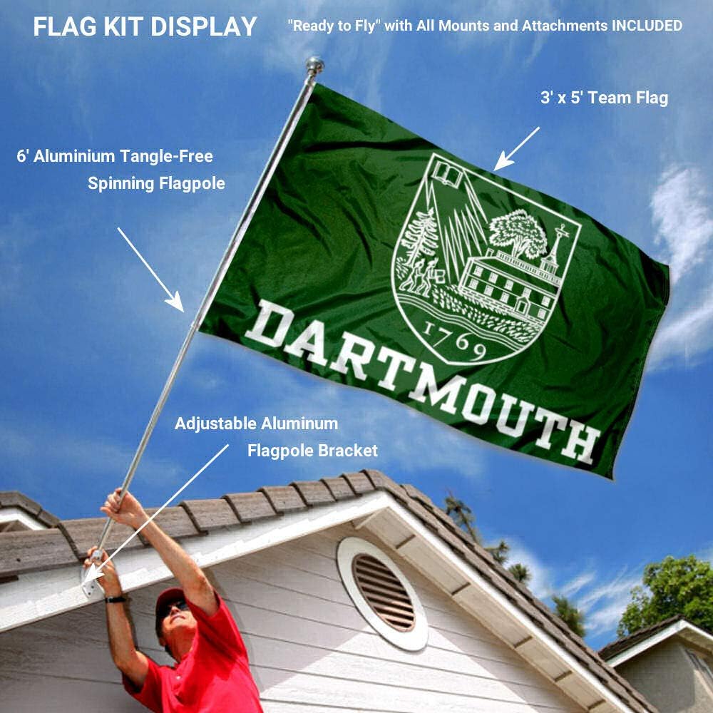 Amazon Com College Flags Banners Co Dartmouth Big Green Flag