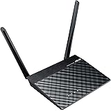 ASUS WiFi Router (RT-N300 B1) - Powerful Wide-Range Coverage, Repeater and Access Point Mode, High-Performance Antennas, Gues