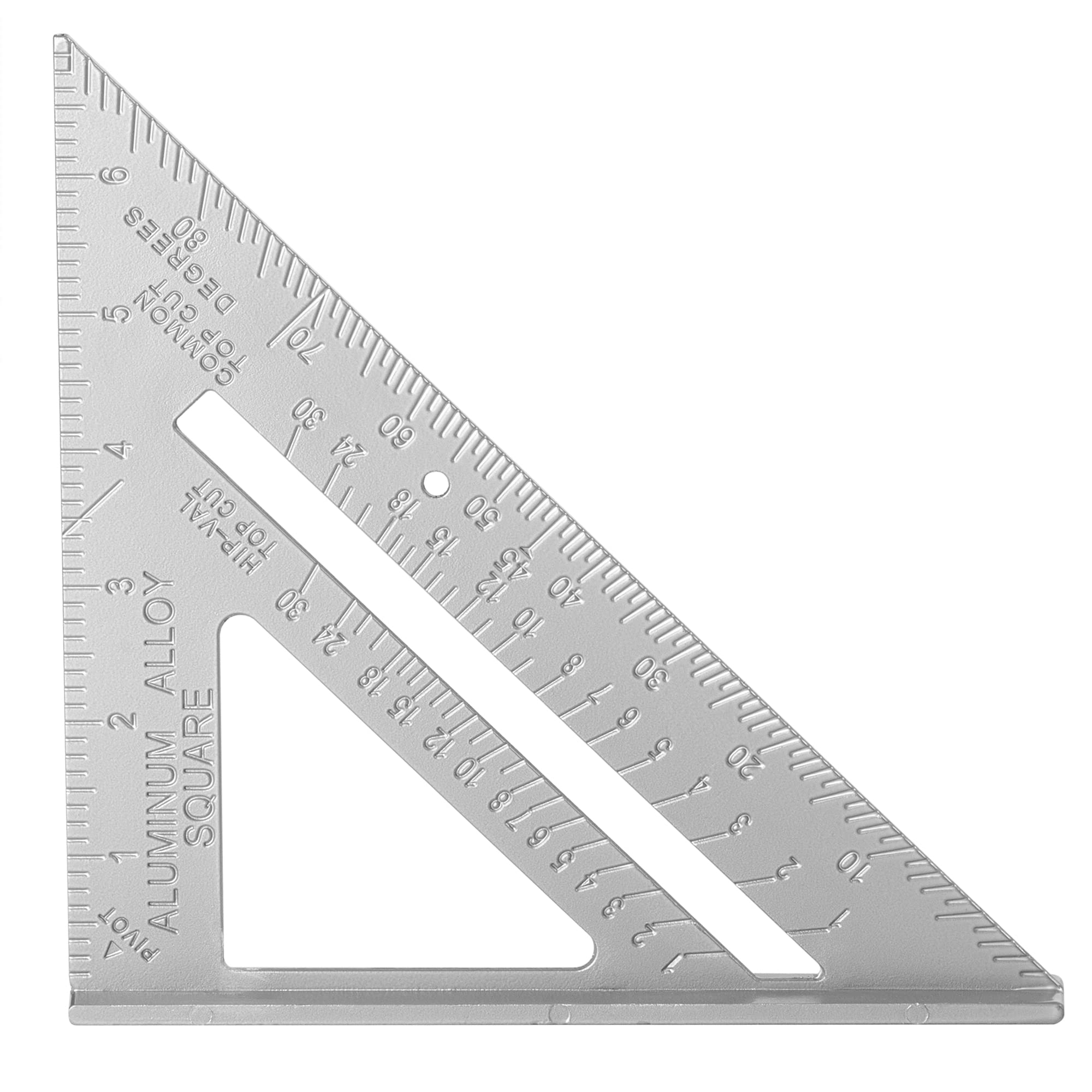 Jazooli 7" Aluminium Combination Square - Straight Edge Tri Speed, Ideal Carpenters & Roofing Square - Metric Graduations, Set Tool, 45 90 Degree Angle Ruler