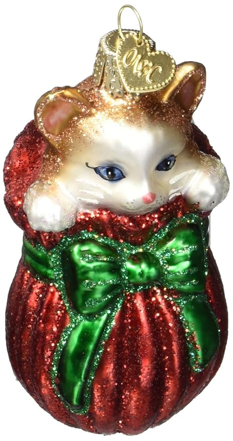 Amazon Com Old World Christmas Ornaments Letting The Cat Out Of