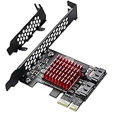 MZHOU 2 SATA Expansion Card, PCI-E 3.0 GEN3 JMICRON